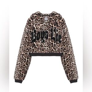 NWT- Size M/L- No one likes a cheetah alex zip hoodie